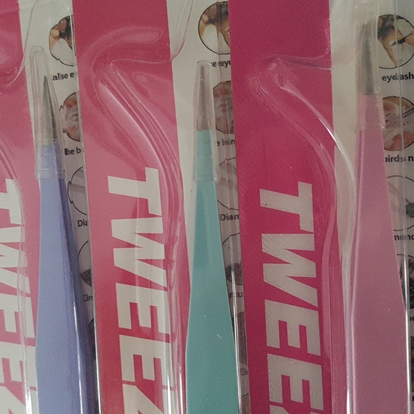 🆕 NEW 2/15$ 1 pc Standard Tweezers with Protector Cap (Teal) - Picture 6 of 8
